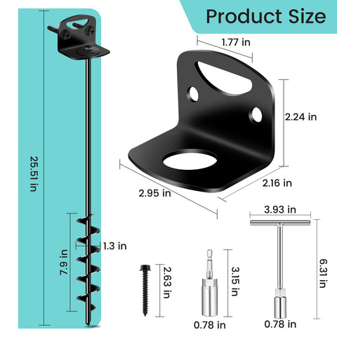 Payivsve anchor kit includes four pieces for complete setup.