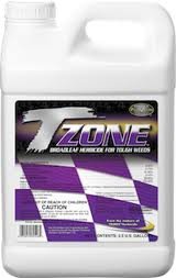 PBI Gordon T-Zone Turf Herbicide bottle for rapid broadleaf weed control in turf.