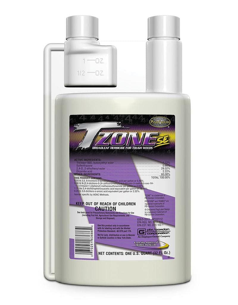 PBI Gordon TZONE SE broadleaf weed herbicide applied to turf for tough weed control