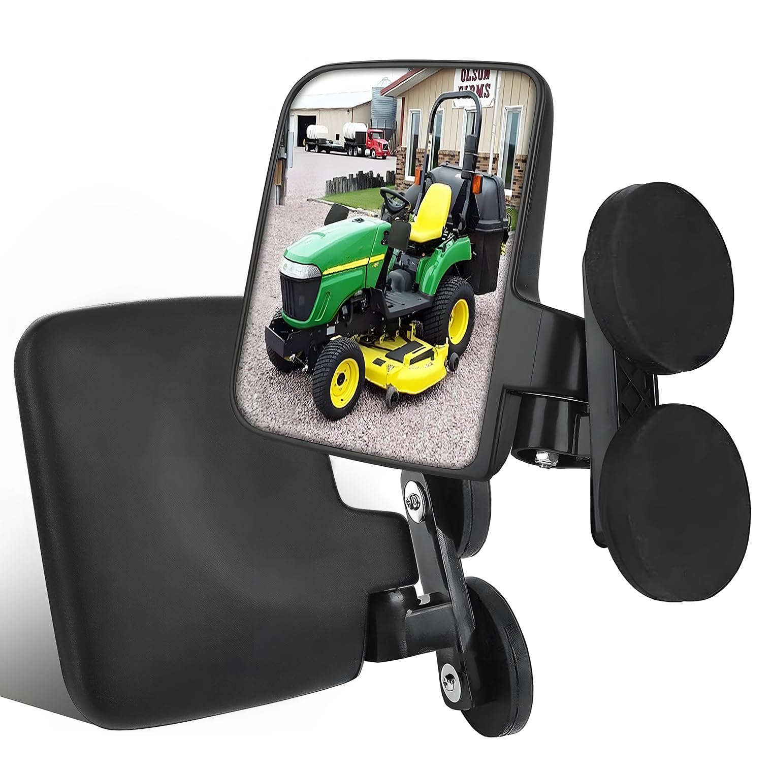 Pbsee magnetic tractor mirrors with strong magnets for quick drill-free installation