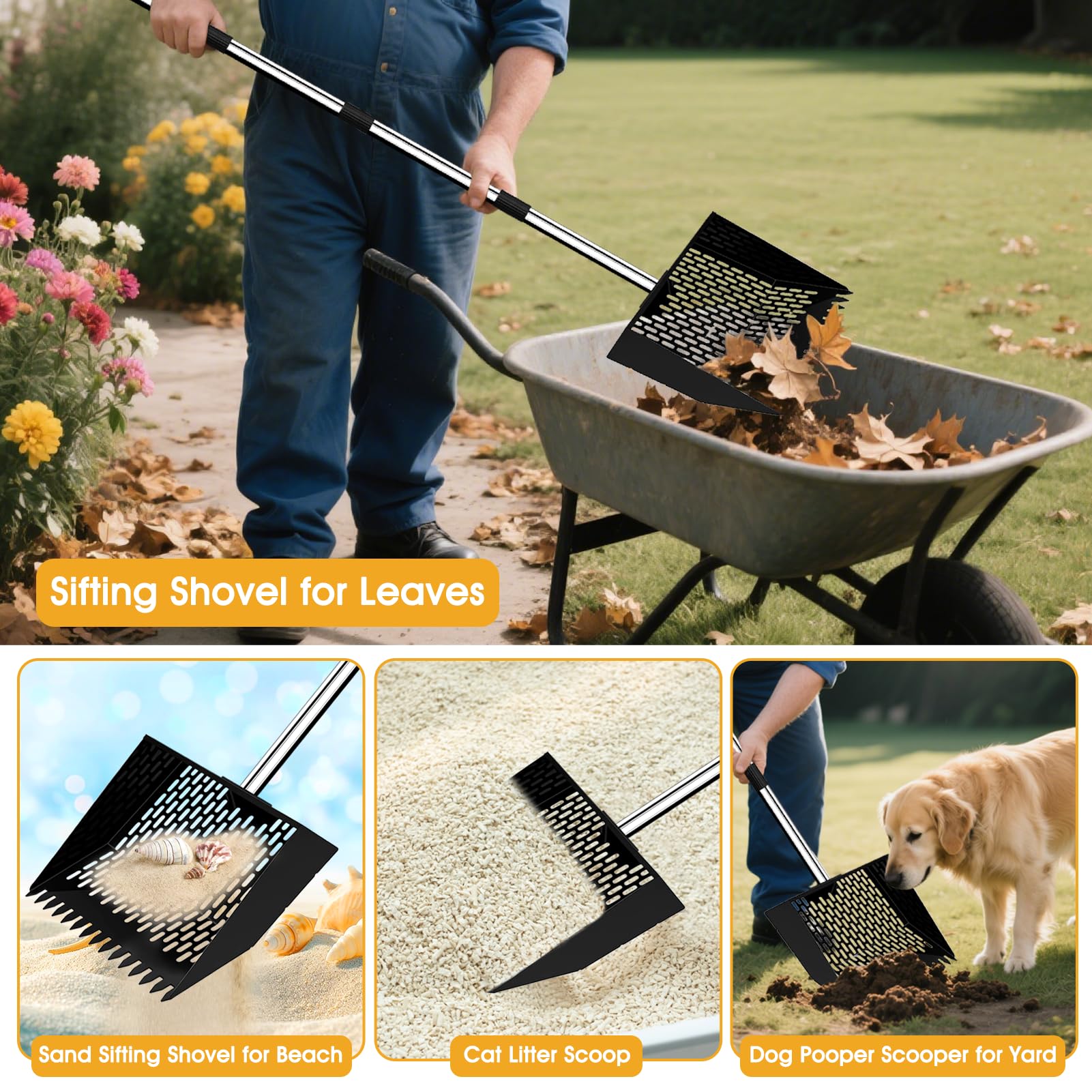pdpdoc beach-sand-sifter lets you sift clean sand at the shore.