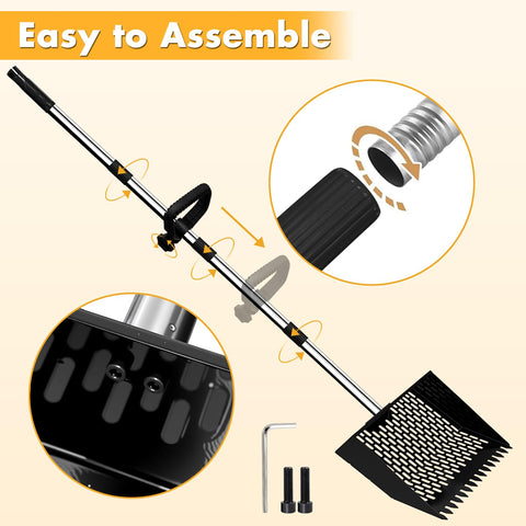 pdpdoc sifting shovel helps tidy yard waste with less effort.