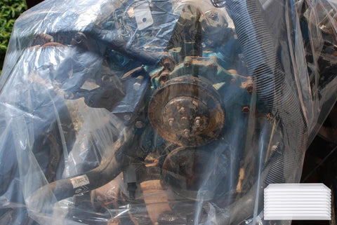 PeakRider 39x47 inch clear engine bag cover safeguards large items