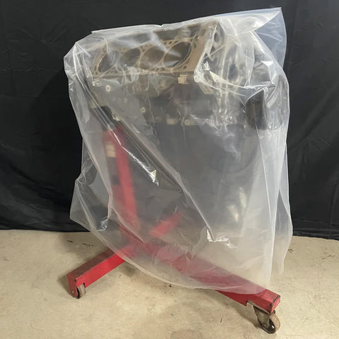 PeakRider transparent storage bag cover showing contents at a glance