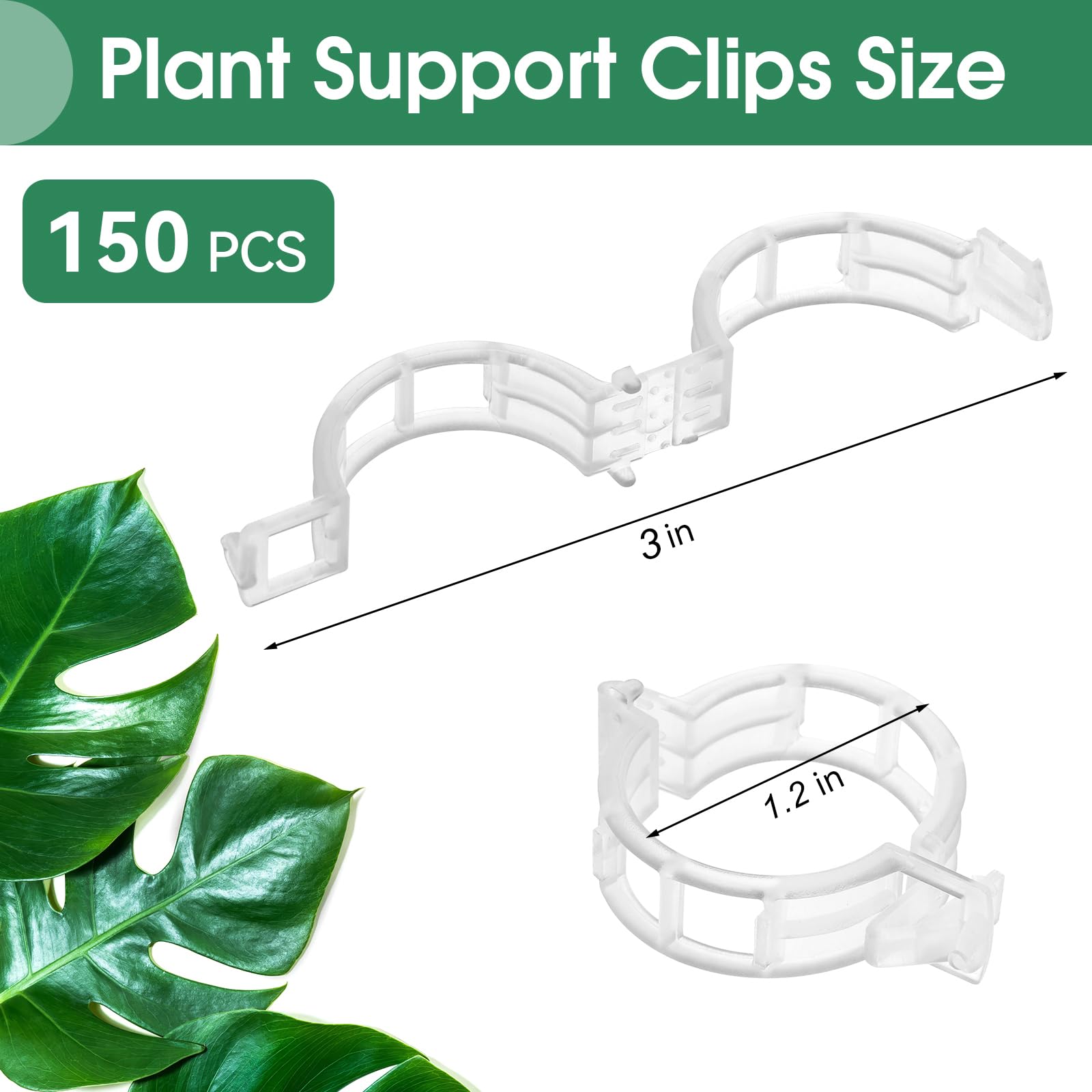 PEASUG tomato clips with easy buckle design secure stems without damage.