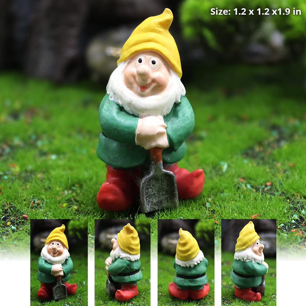 PEATOP fairy garden gnomes display in a charming setup