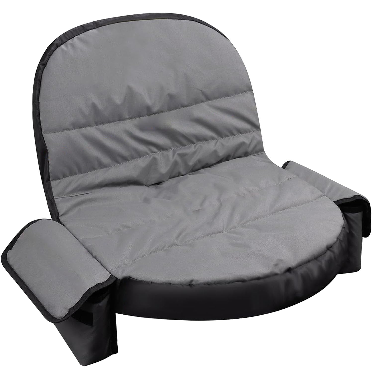 Peatovie lawn tractor seat cover with pocket keeps essentials organized while mowing.