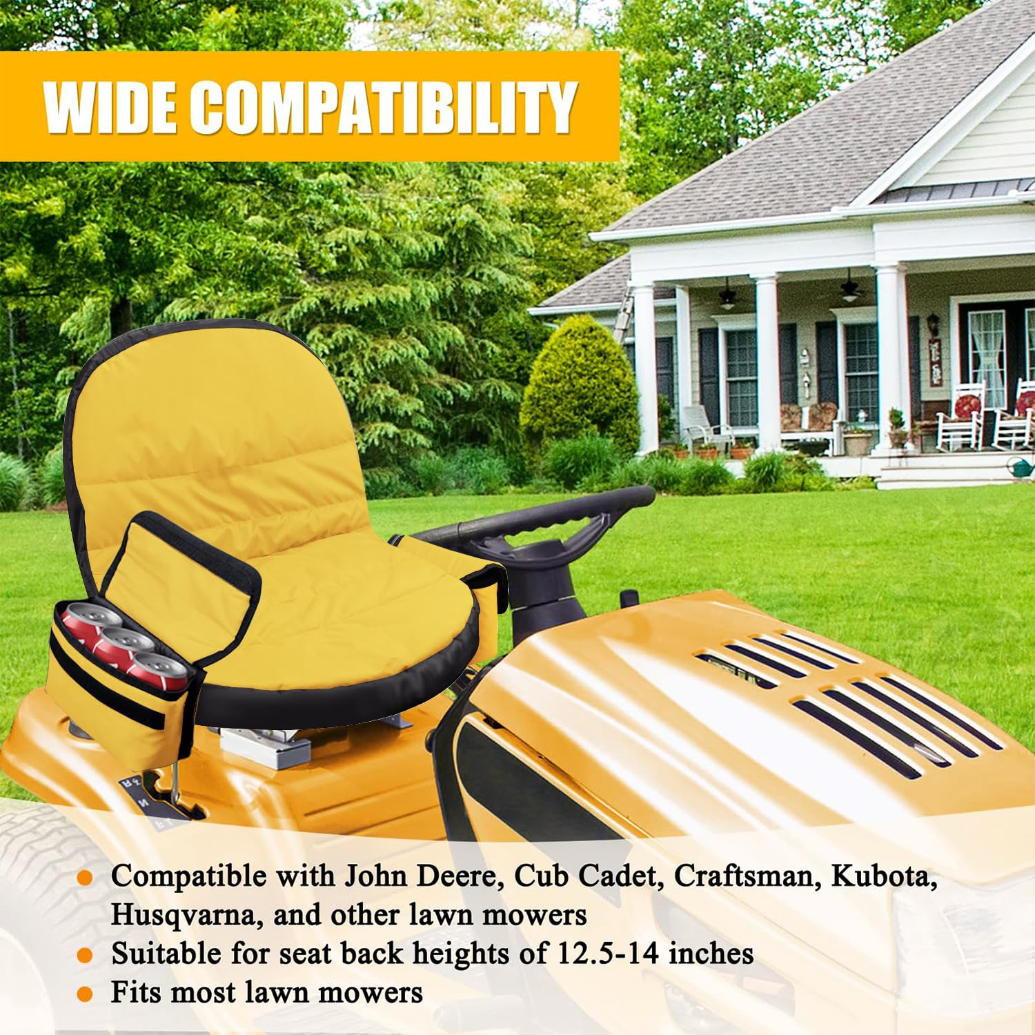 PEATOVIE seat cover side pockets securely hold tools, gloves, and phone.