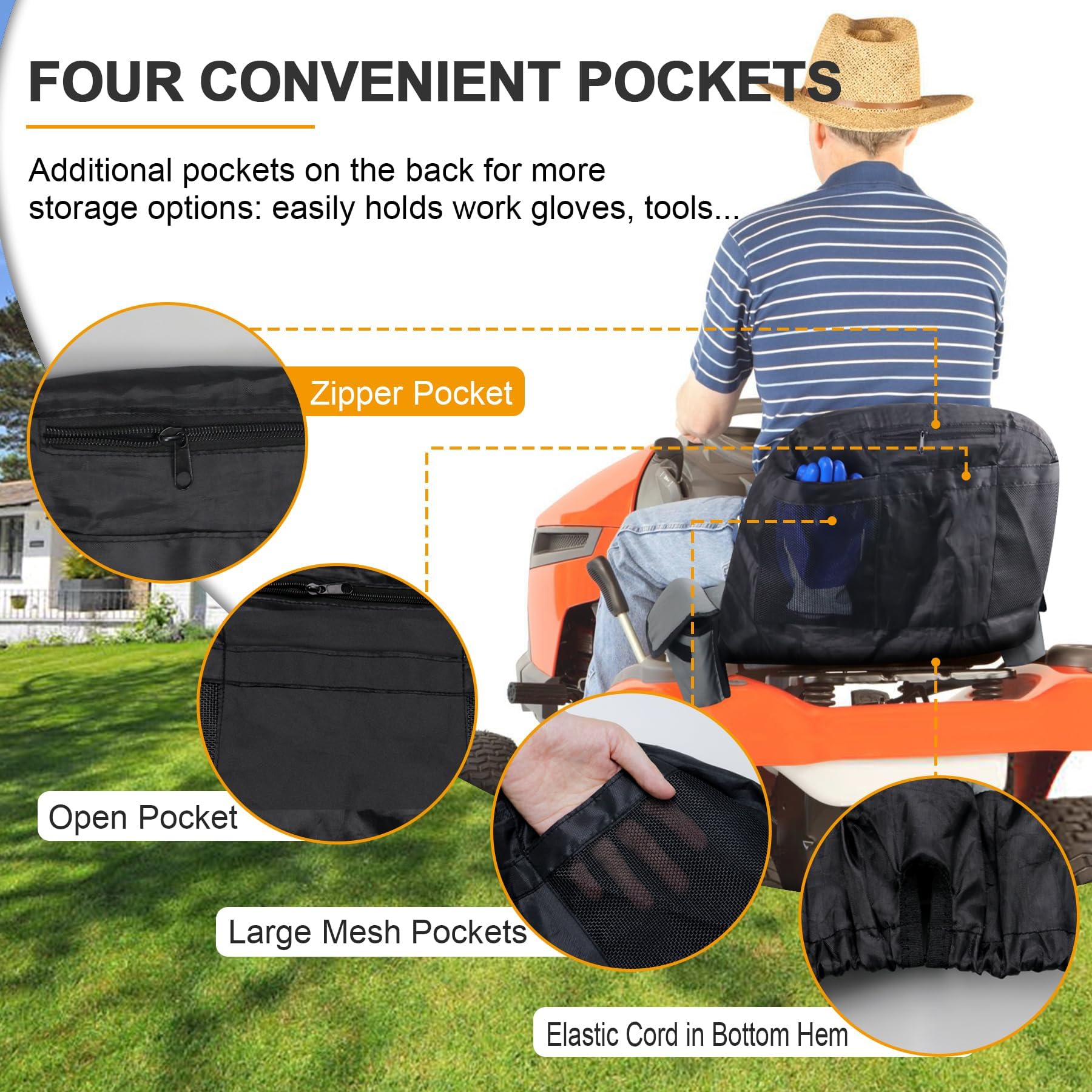 Weather protection helps protect old or new seats from sun and rain.