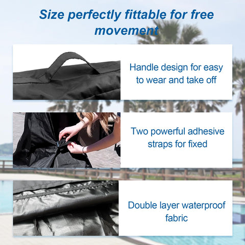 PEATOVIE cover top handle allows easy on/off and storage.