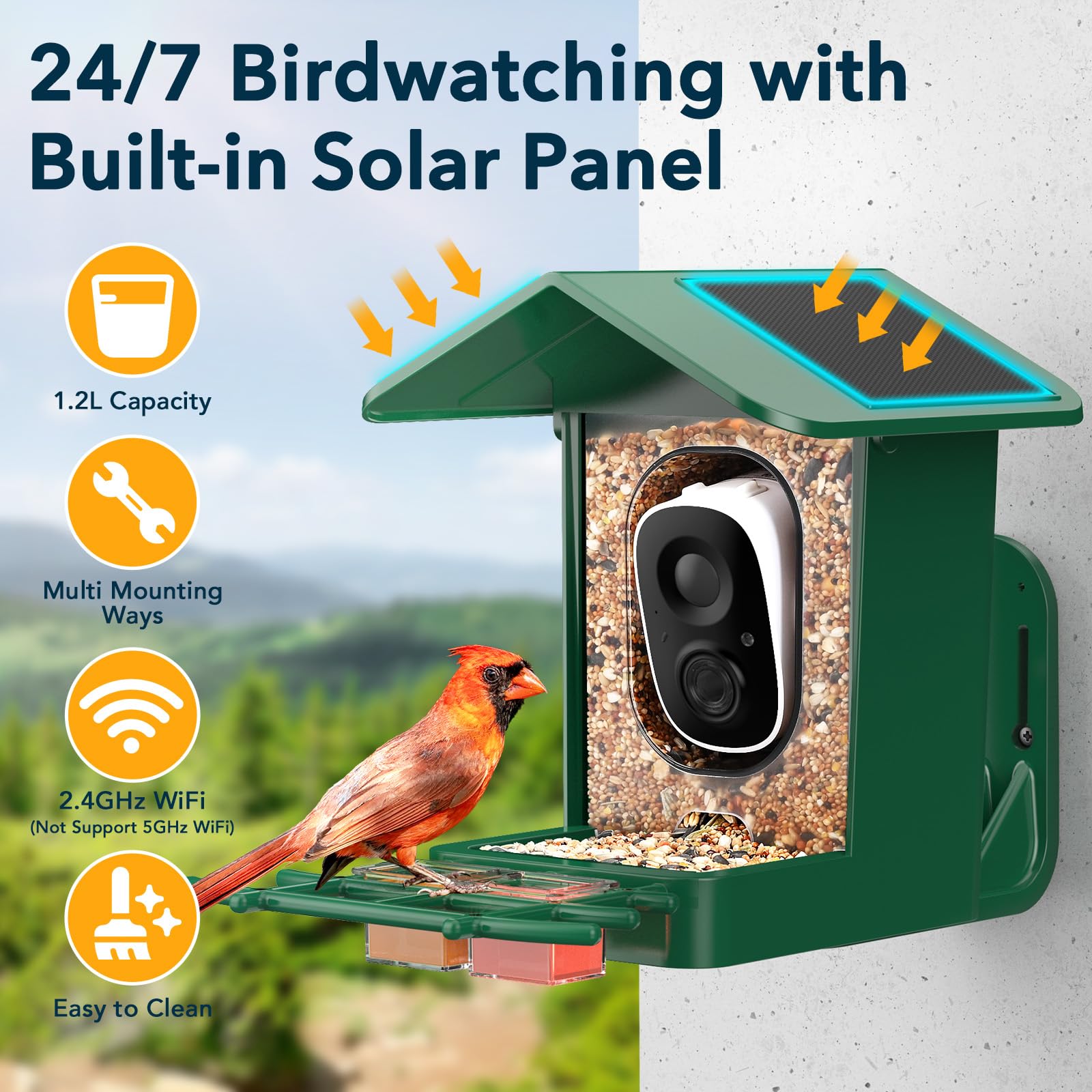 PeckCam auto-capture-bird-photos automatically captures birds at the feeder.
