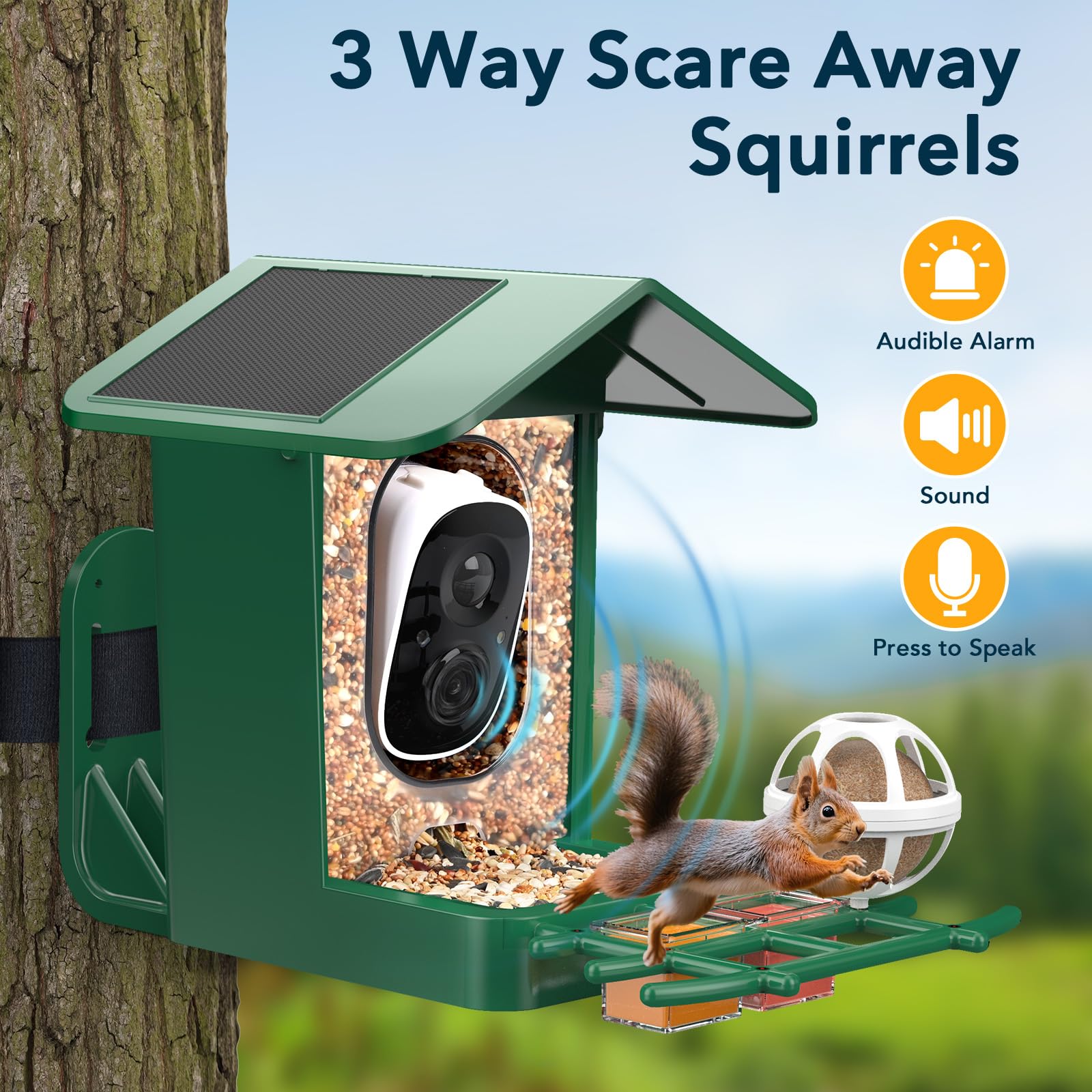 PeckCam ip65-weatherproof design withstands outdoor conditions.