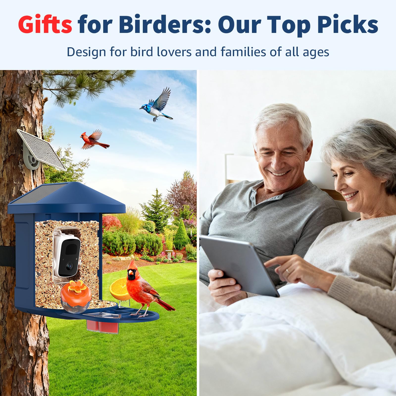PeckCam Built-in mic and speaker enable birdsong listening and deterrent sounds