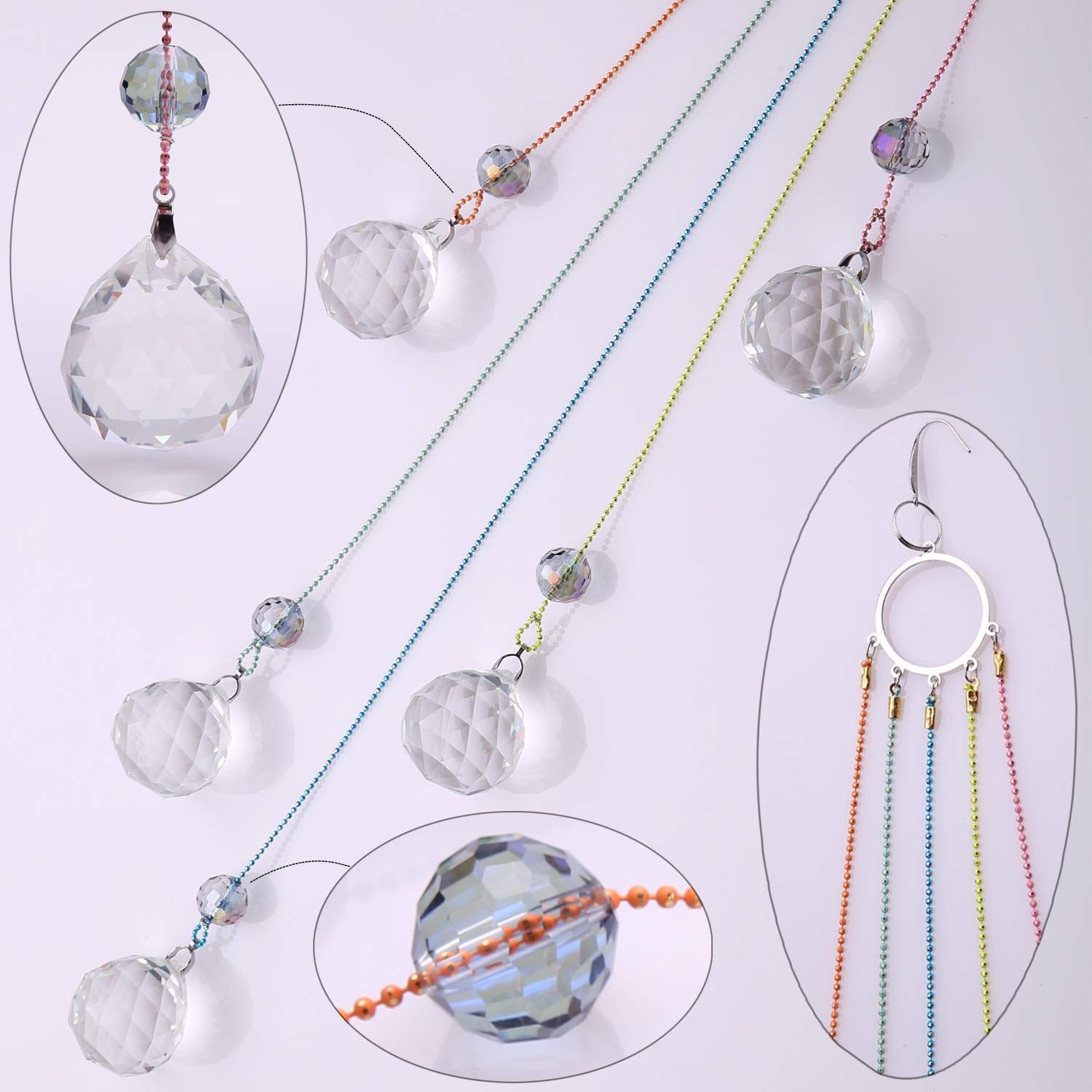 PEDOBO suncatcher window rainbow displays colorful illumination for home decor
