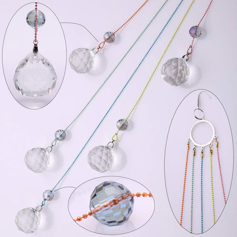 PEDOBO suncatcher window rainbow displays colorful illumination for home decor