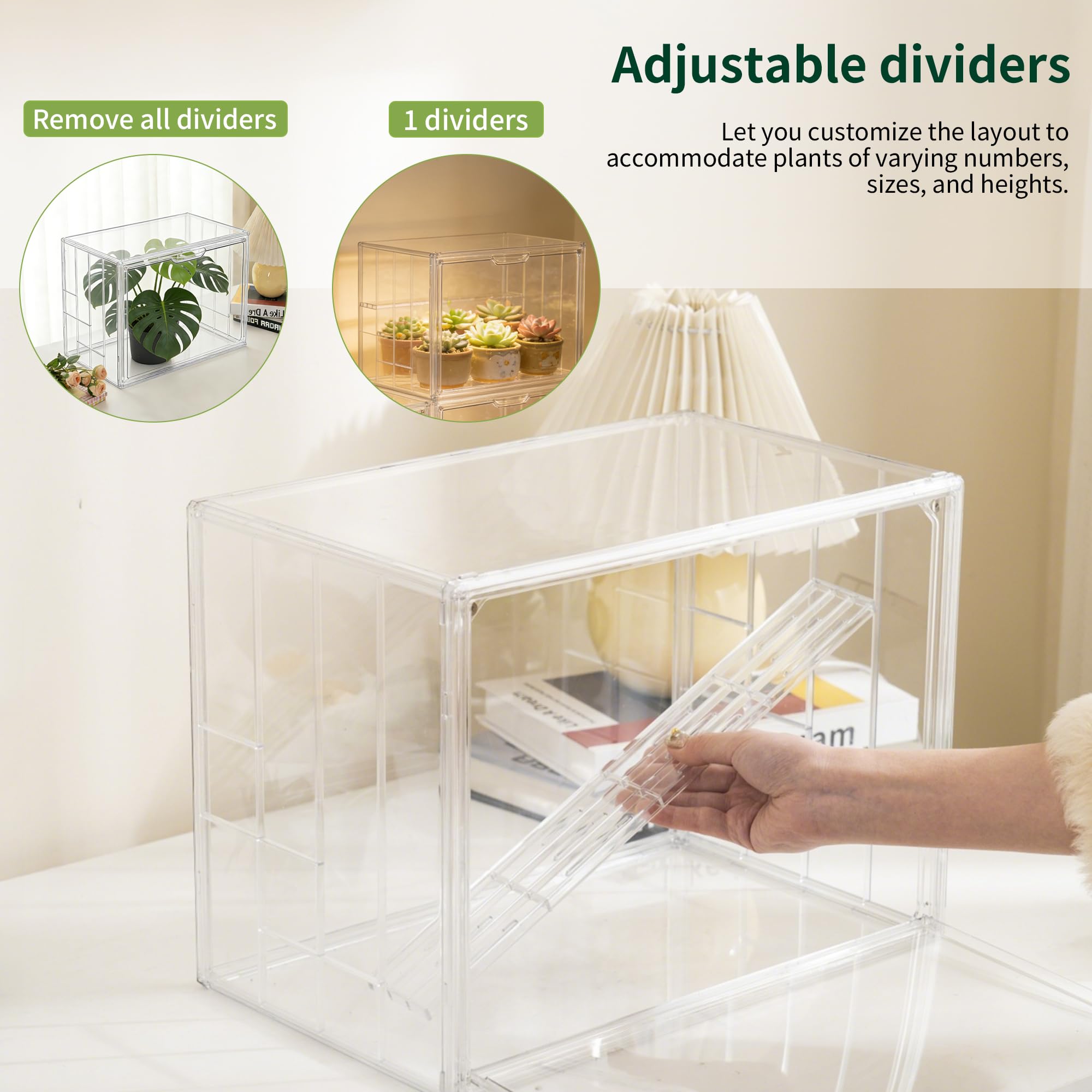 PEEKUP BPA-free acrylic construction ensures durable, safe indoor use.