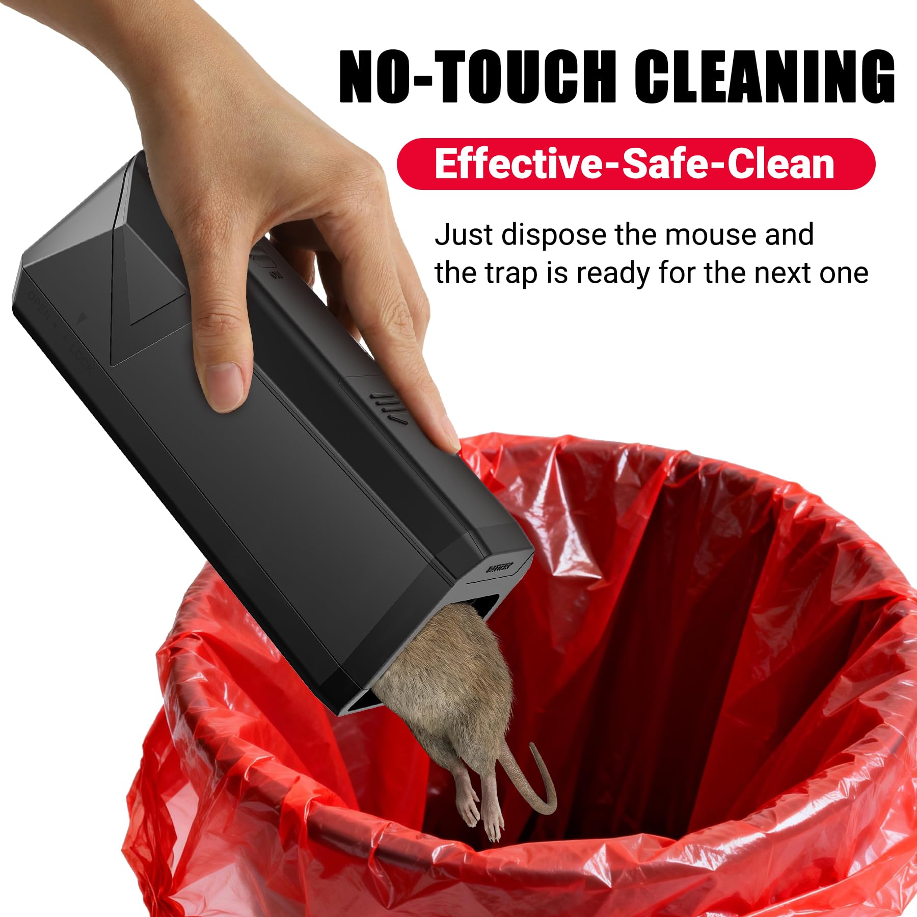 Peepst Electric Mouse Trap bait placement attracts mice effectively indoors.