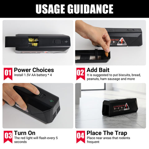 Peepst Electric Mouse Trap detachable base eases cleaning and maintenance.