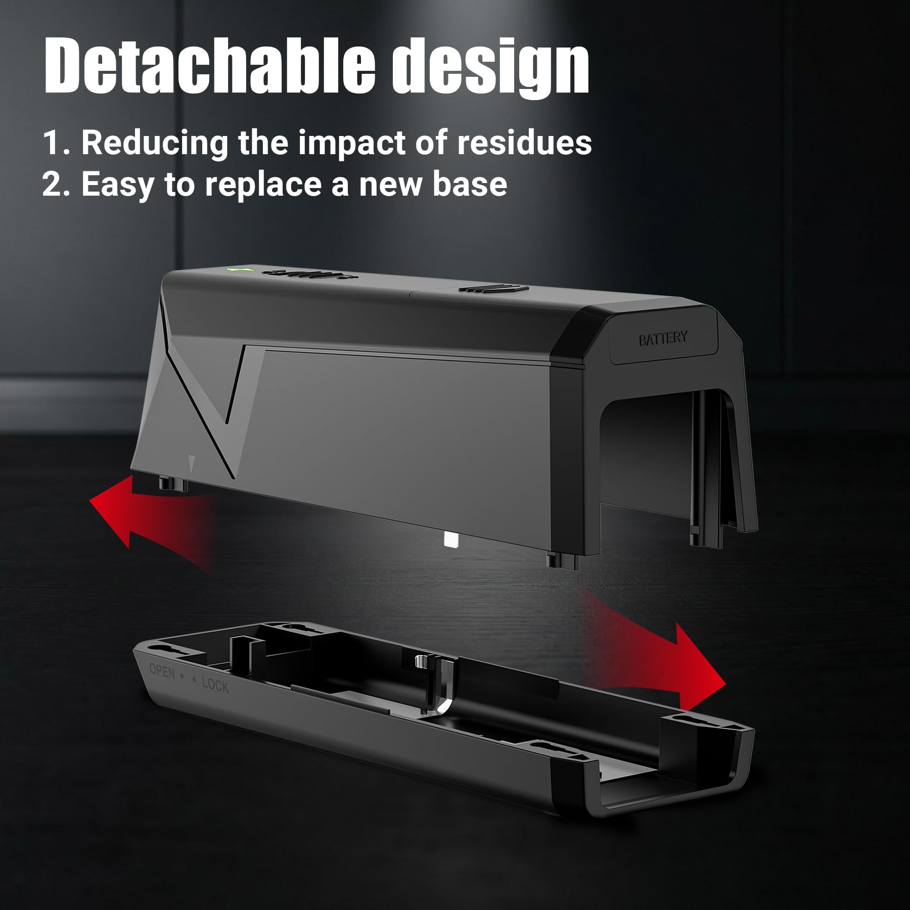 Peepst Electric Mouse Trap LED indicators provide clear status updates.