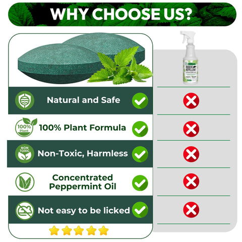 Closeup of Peepst deterrent packs highlighting compact scent-based protection