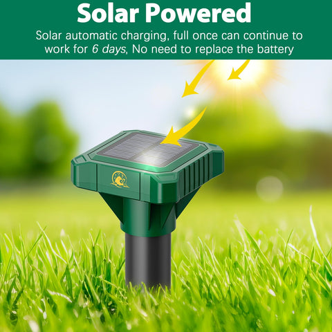 Peepst sonic deterrent emits waves to repel moles safely