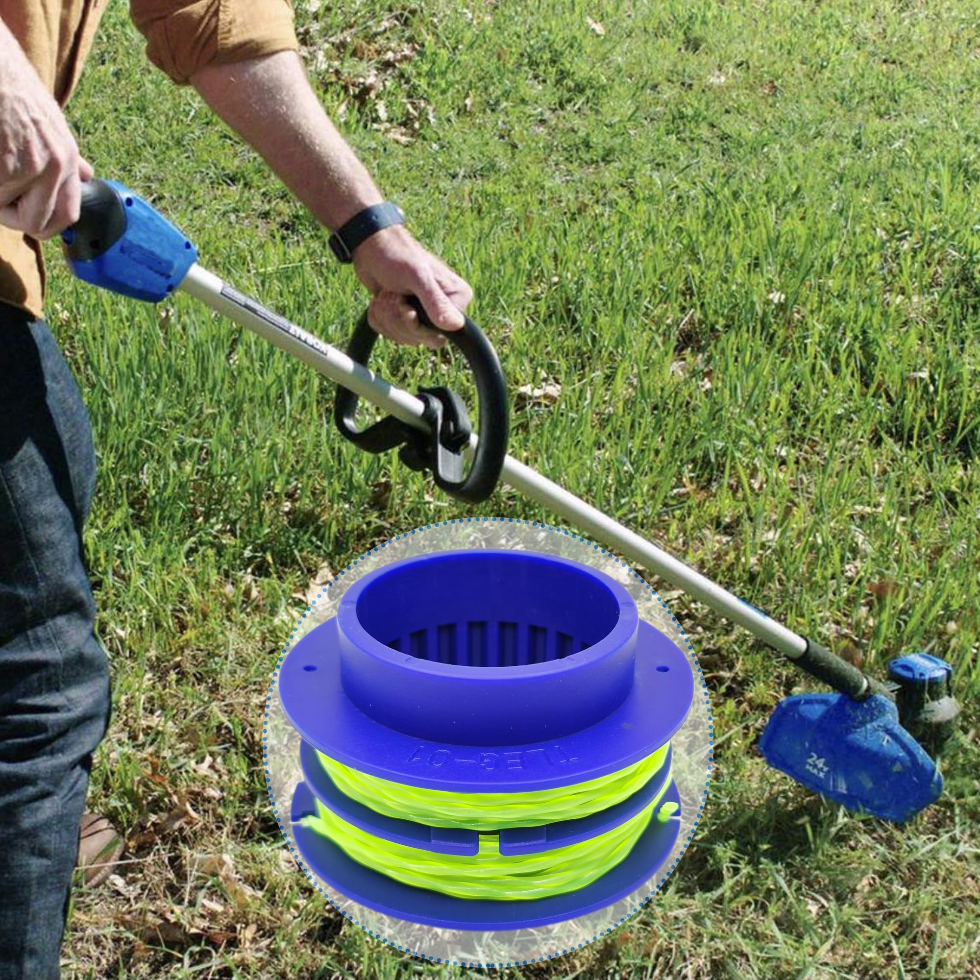 PEHUAP durable ABS/nylon material for tough grasses and reliable cuts.