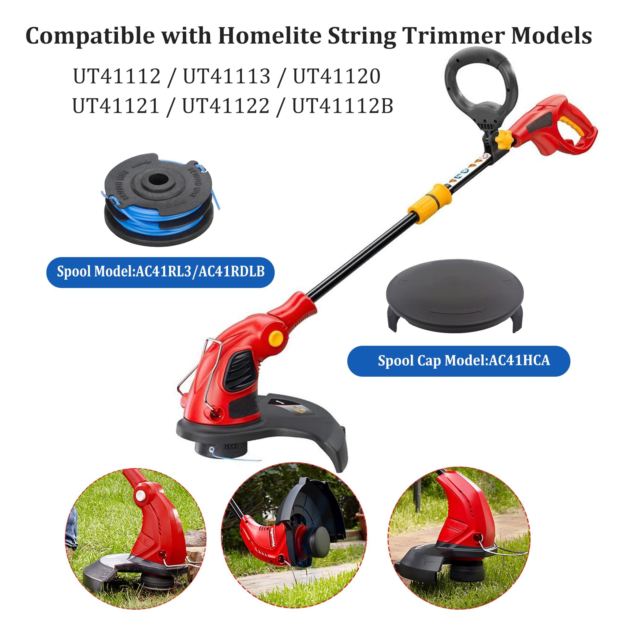 AC41RL3 27ft spool line highlights durable ABS and nylon construction.