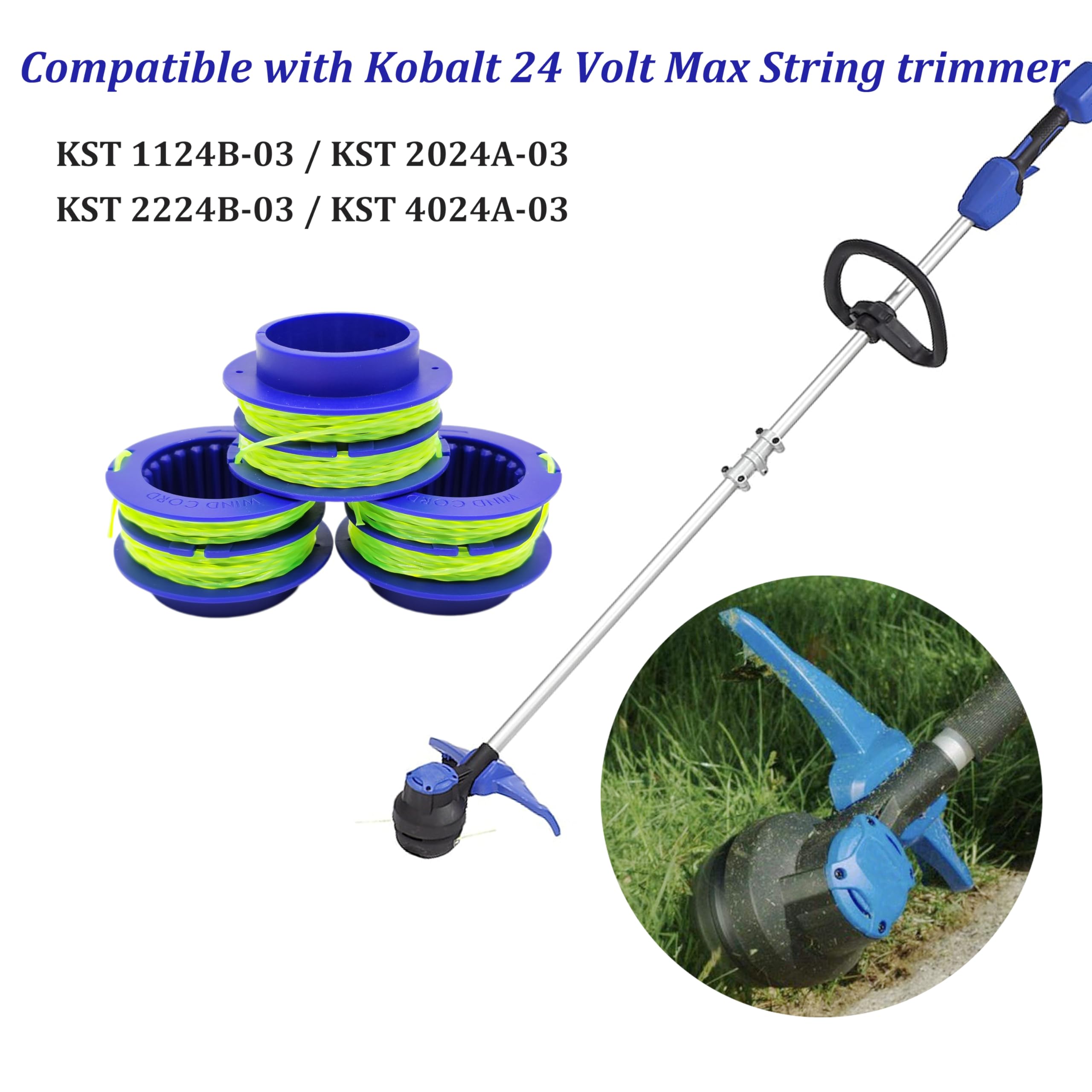 PEHUAP compatible string for Kobalt 24V Max trimmers, reliable performance.