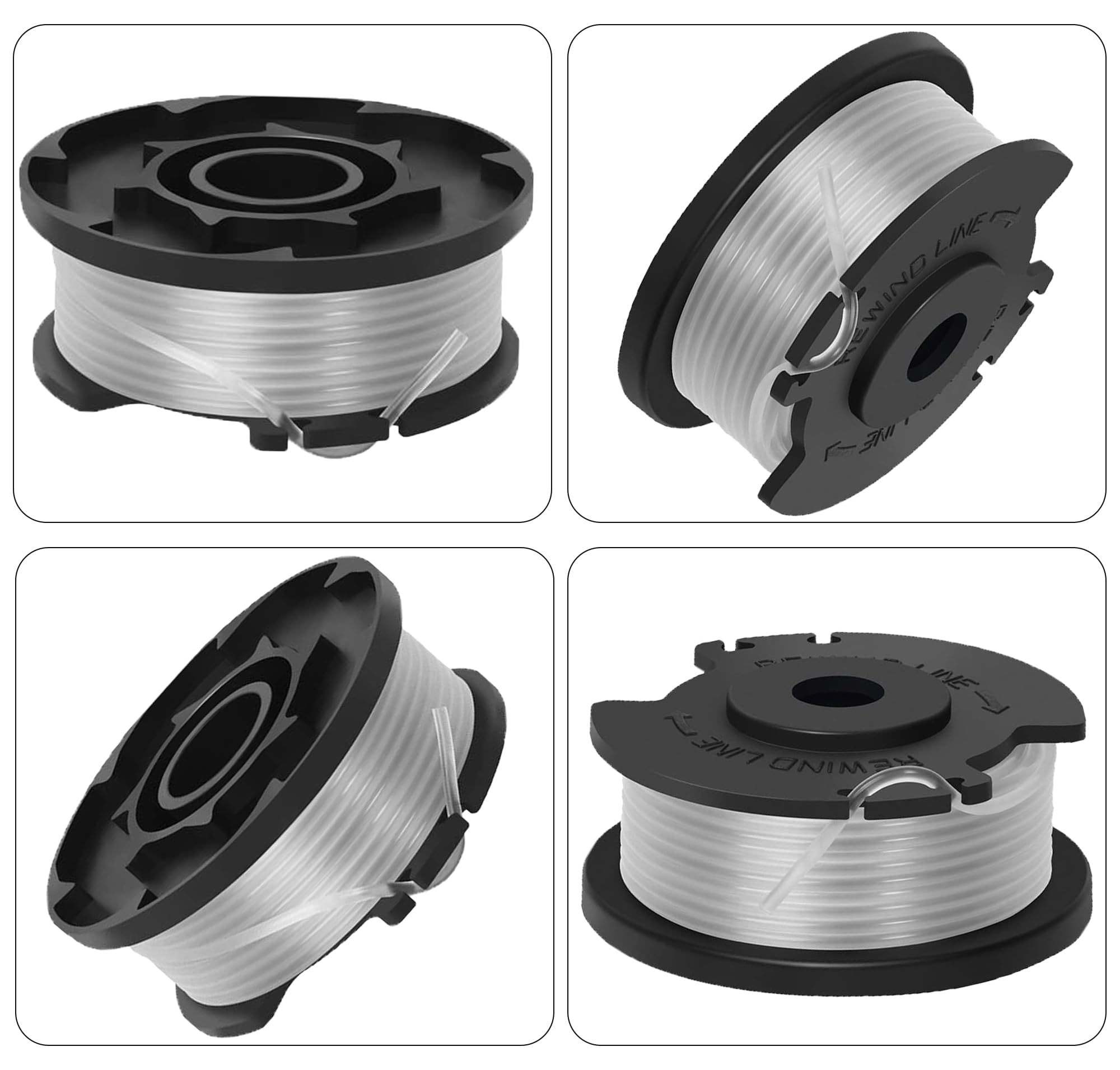 Durable ABS and nylon PEHUAP spool supports long life during tough trimming