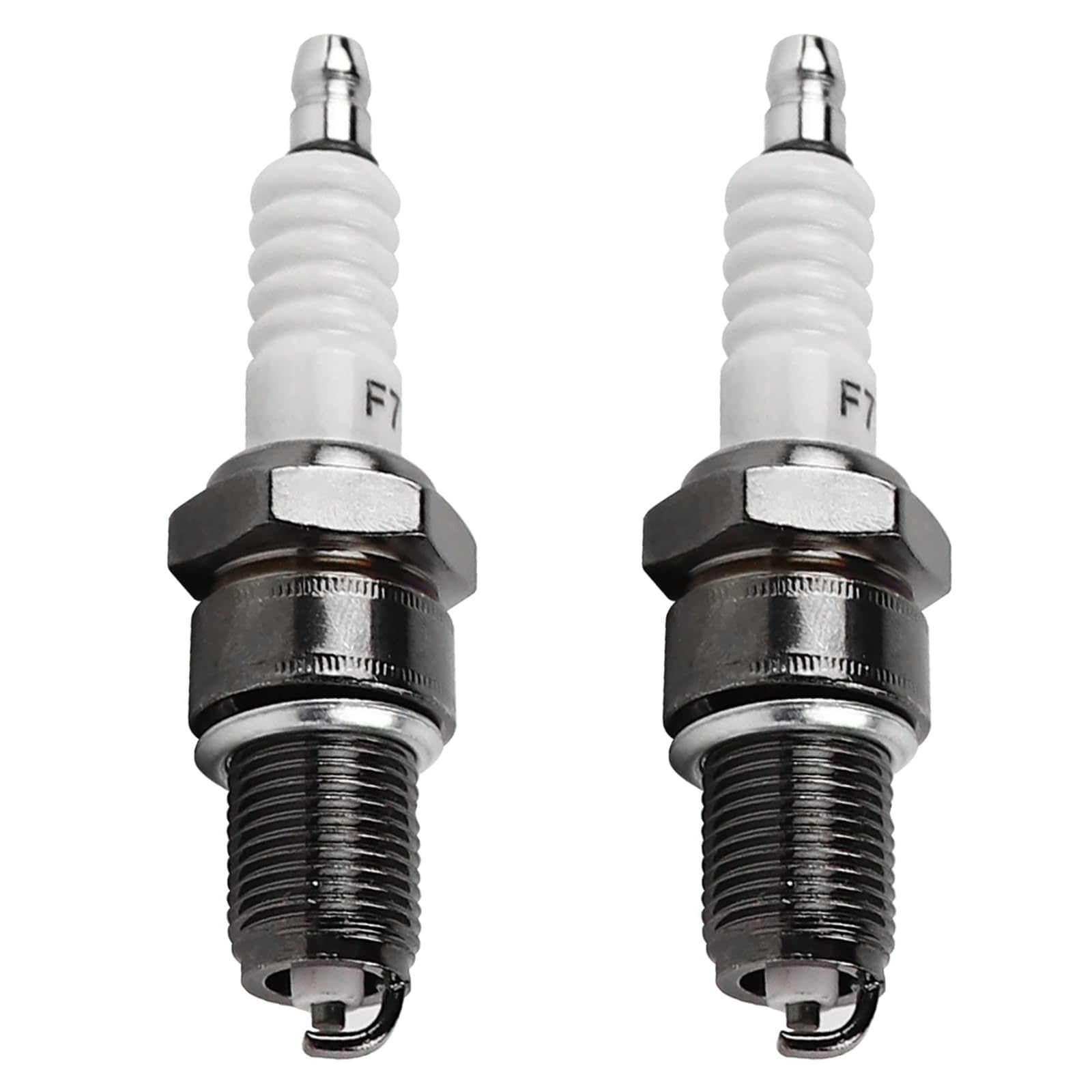 Pekfnsc F7TC spark plug close-up highlighting precision electrode design for reliable ignition.