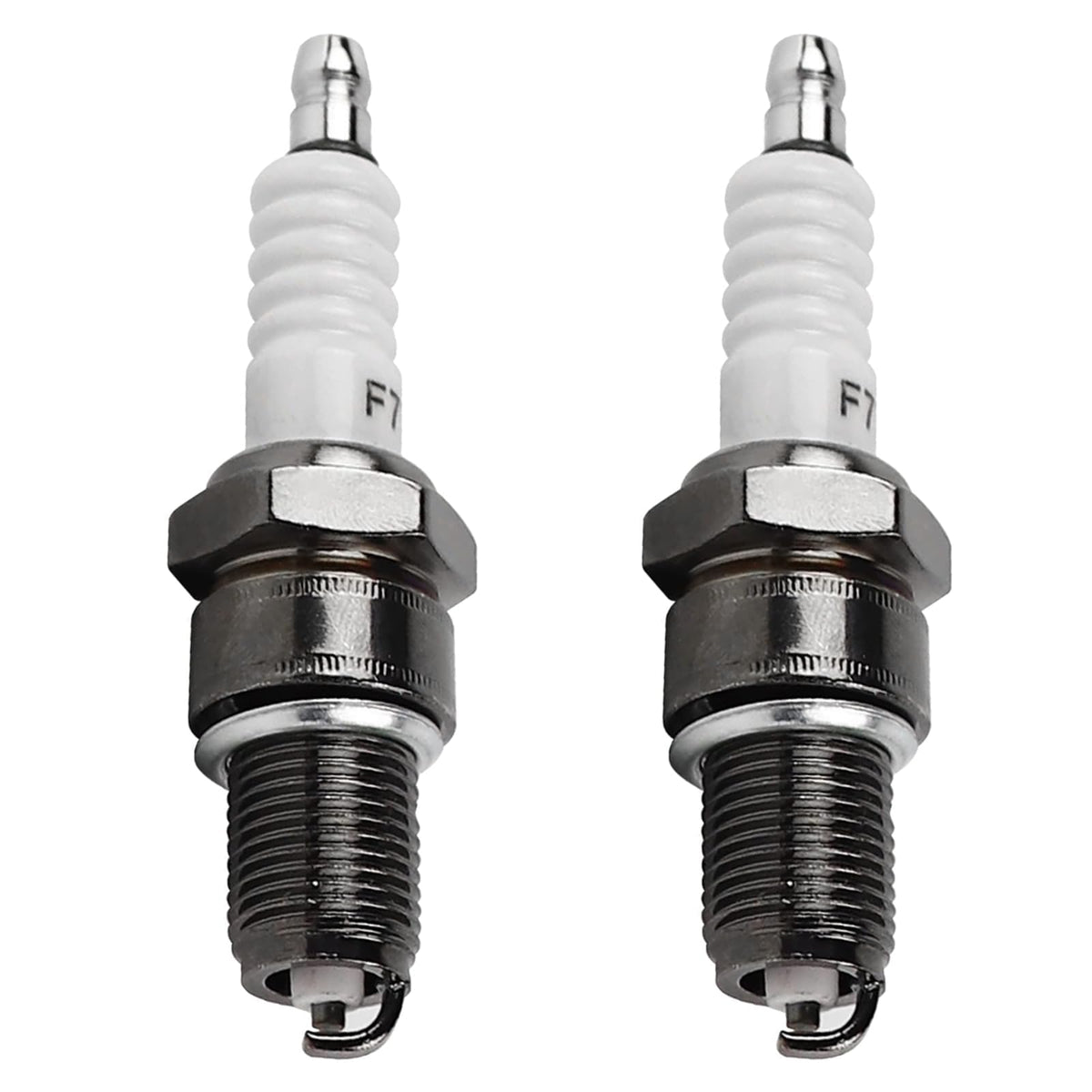 Pekfnsc F7TC spark plug close-up highlighting precision electrode design for reliable ignition.