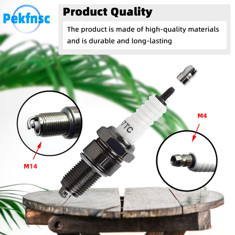 Pekfnsc F7TC spark plug installation demonstrating easy maintenance.
