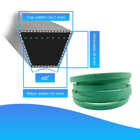 Pelif GX20072 compatibility chart belt suitable for multiple Deere and Scotts decks.
