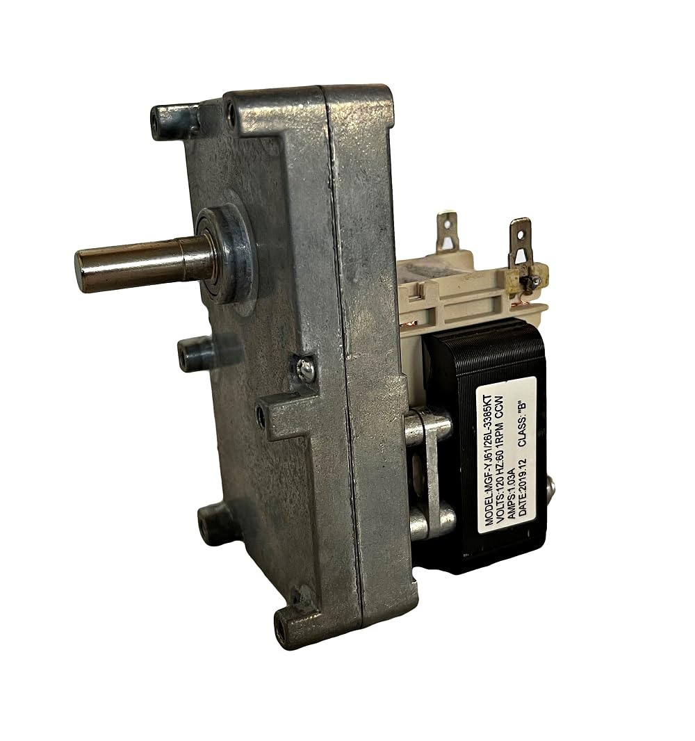 Pellethead auger motor CCW 1 rpm for precise pellet feed and steady heat