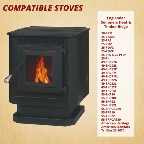 Pellethead replacement part that swaps PU-047040 and B4415UI for Englander stoves