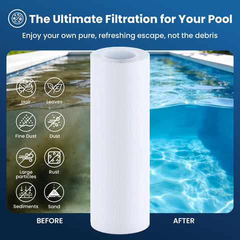 PELLUCID CC100 in-use clean pool water with less debris