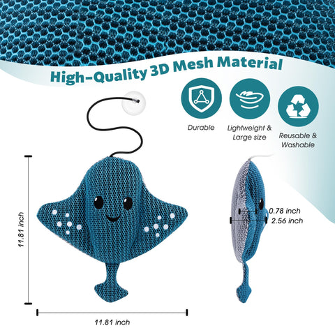 Kid-friendly Devilfish design adds fun while keeping water cleaner.