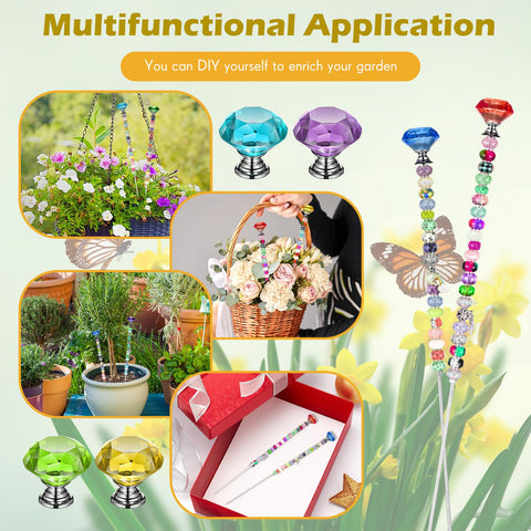 Pelopy beaded stake kit versatile for crafting and garden decorating