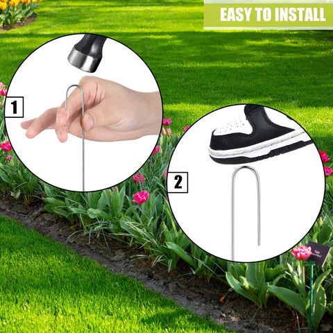 Pelopy easy-install ground stakes make setup quick and tidy in any bed.