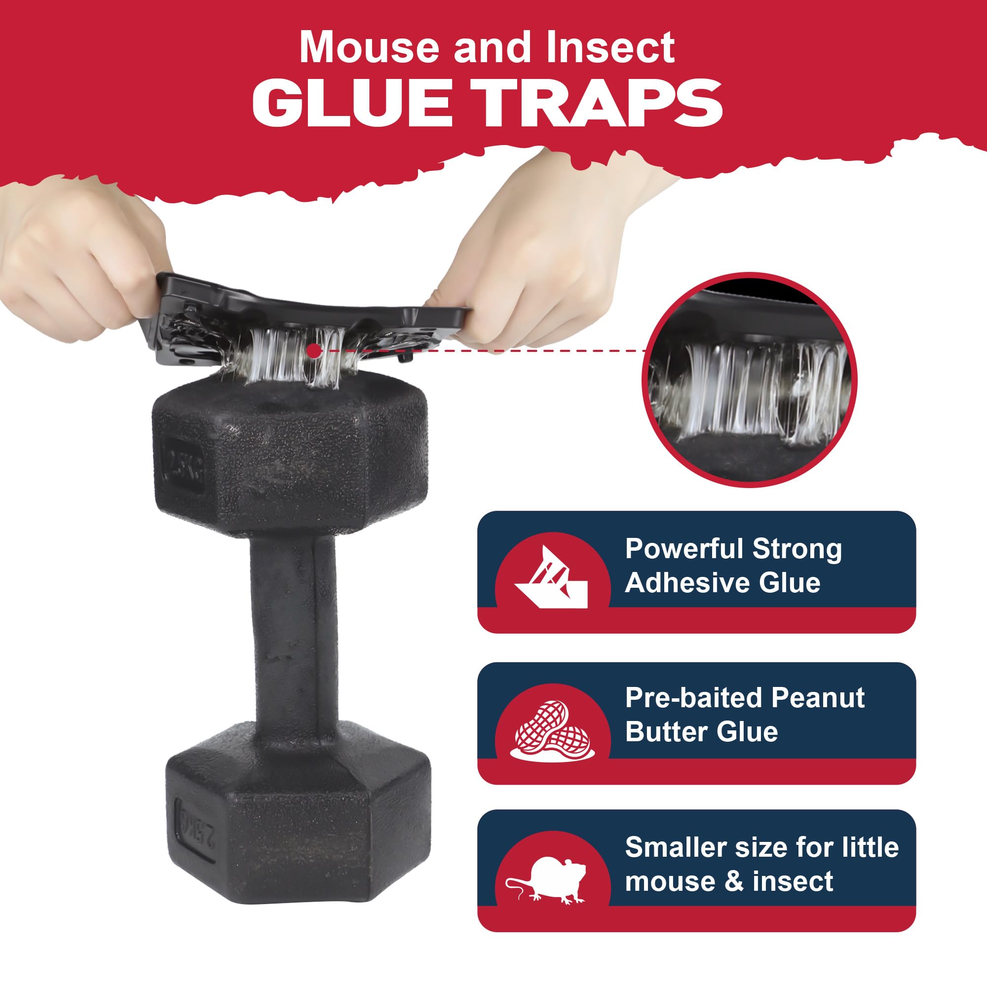 Pelrayt pre-scented glue traps highlight ready-to-use efficiency.