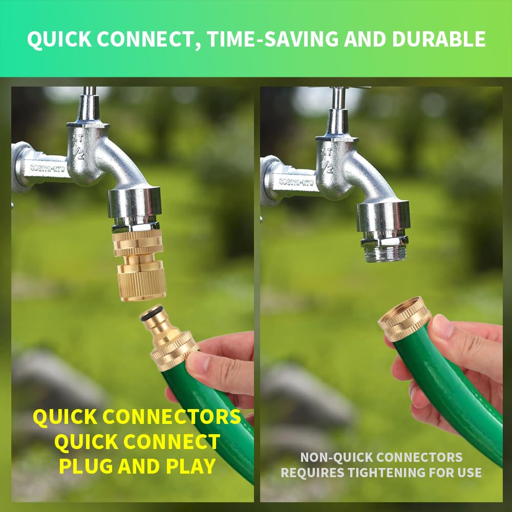 PELTEFLU universal-design connectors fit American standard threads across faucets and sprinklers.