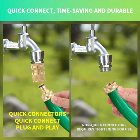 PELTEFLU universal-design connectors fit American standard threads across faucets and sprinklers.