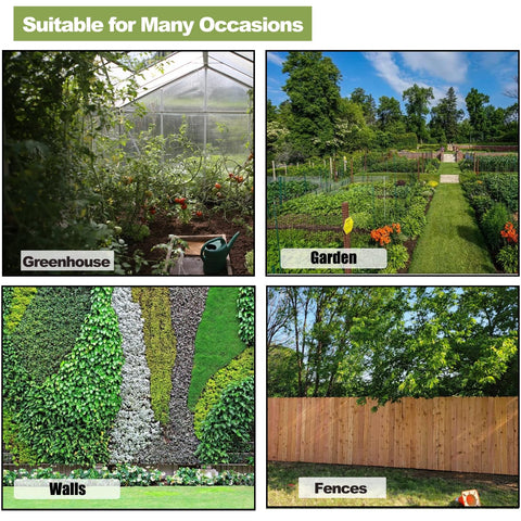 Pemaly durable garden hooks help maximize space on fences and in hoop houses.
