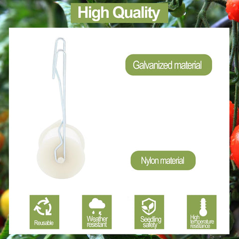 Pemaly nylon string offers strong, weather-resistant line for trellis connections.