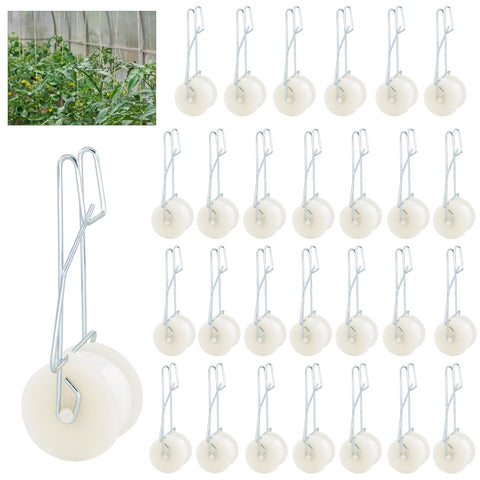 Pemaly tomato roller hooks provide durable vine support for upright growth.