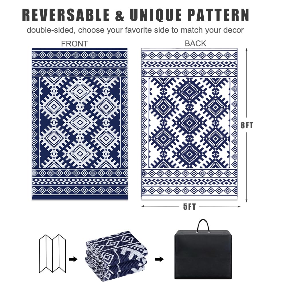 Pendolr waterproof patio rug for quick-dry outdoor spaces.
