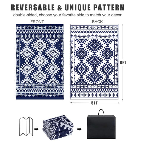 Pendolr waterproof patio rug for quick-dry outdoor spaces.