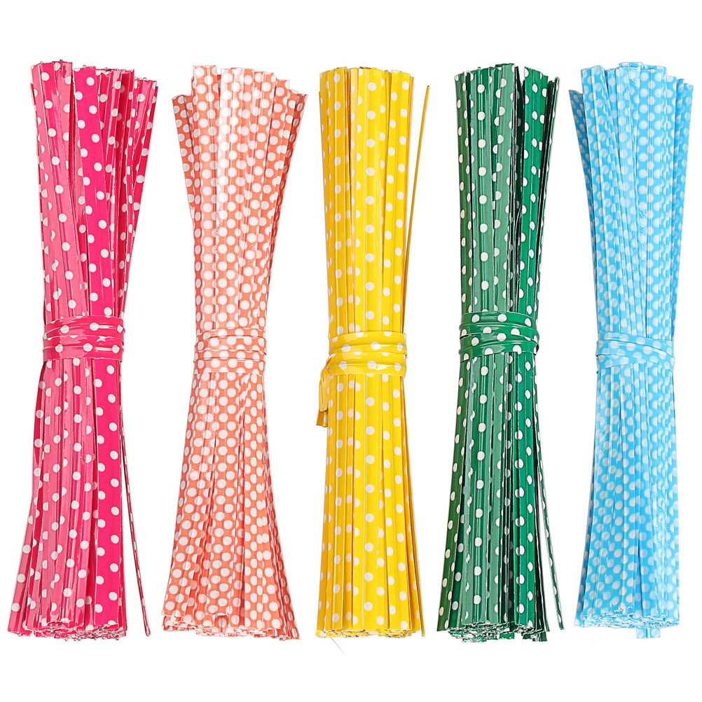 Pengxiaomei bag twist ties for 4-inch bags; secure and easy sealing