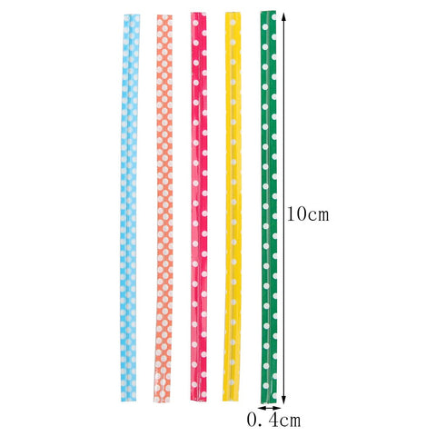 Pengxiaomei colorful metallic ties brighten packaging and help distinguish contents