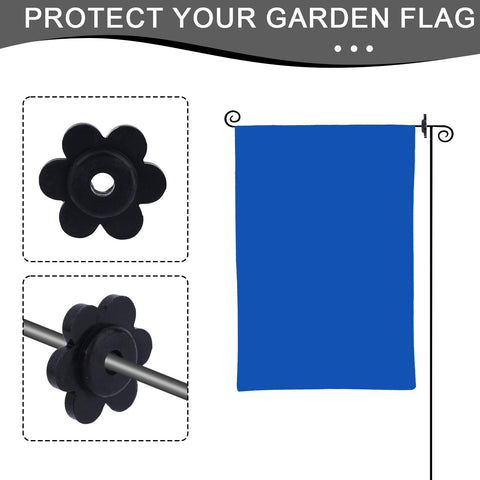 Penitue flag pole clips provide durable, weather-resistant support.